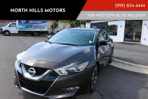 2016 Nissan Maxima for sale at NORTH HILLS MOTORS in Raleigh NC