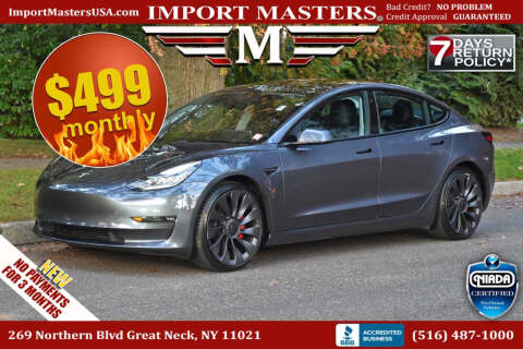 2021 Tesla Model 3 for sale at Import Masters in Great Neck NY