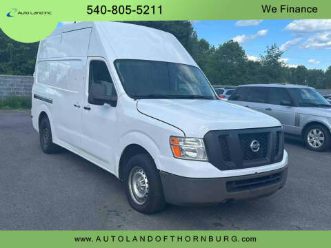 2016 Nissan NV for sale at Auto Land of Thornburg in Spotsylvania VA