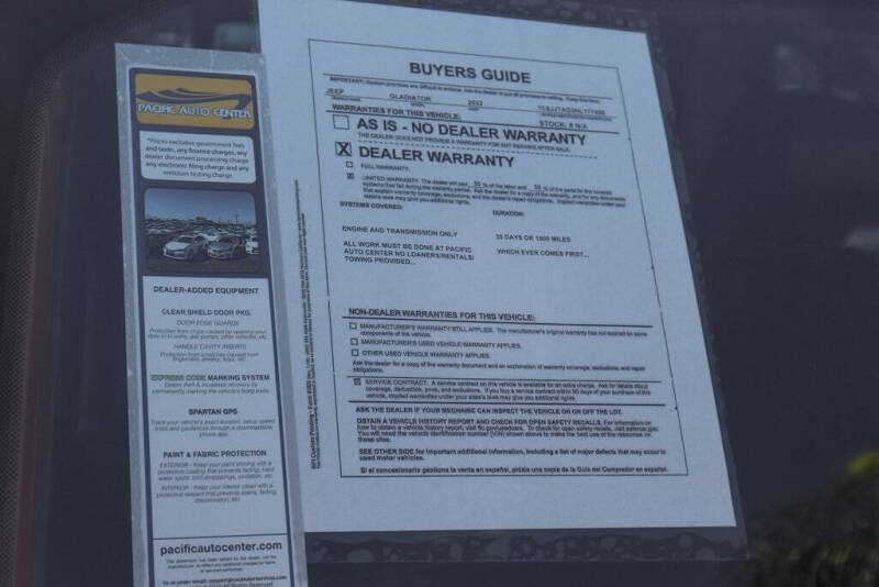 2022 Jeep Gladiator Sport