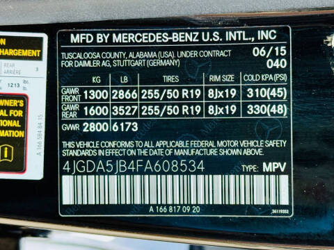 2015 Mercedes-Benz M-Class ML 350