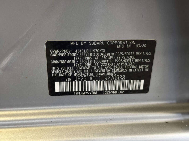 2020 Subaru Crosstrek Premium