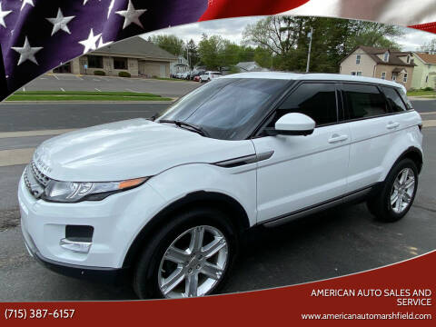 2015 Land Rover Range Rover Evoque for sale at AMERICAN AUTO SALES AND SERVICE in Marshfield WI