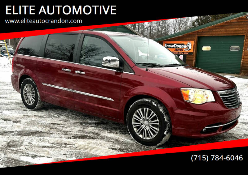 2014 Chrysler Town and Country for sale at ELITE AUTOMOTIVE in Crandon WI