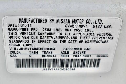 2012 Infiniti M37 x