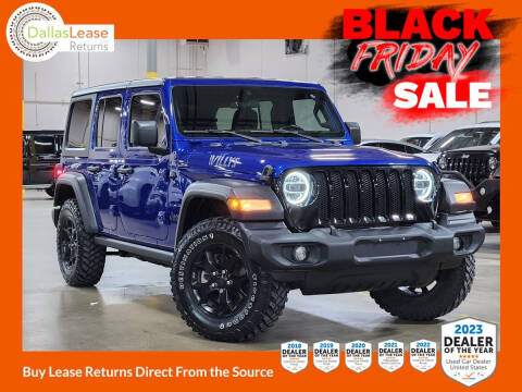 2020 Jeep Wrangler Unlimited for sale at Dallas Auto Finance in Dallas TX