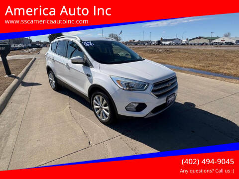2017 Ford Escape for sale at America Auto Inc in South Sioux City NE