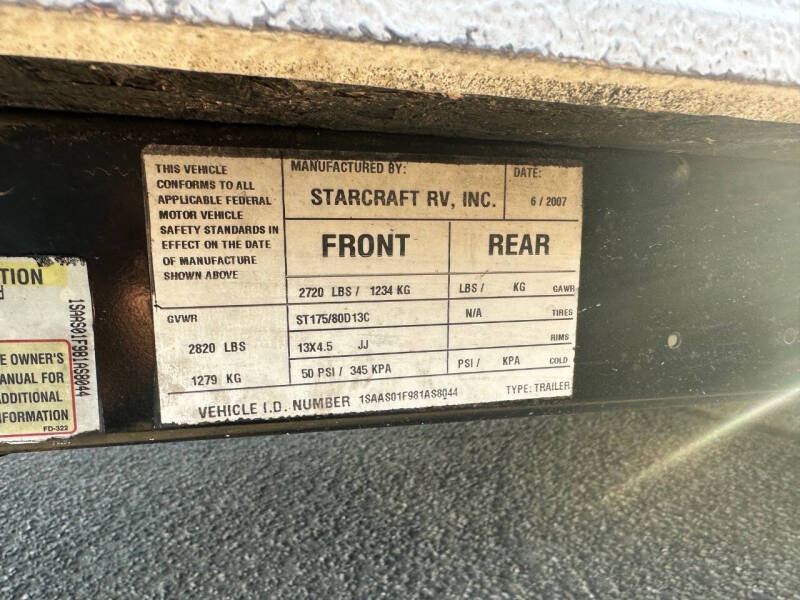 2008 Starcraft RV 2406