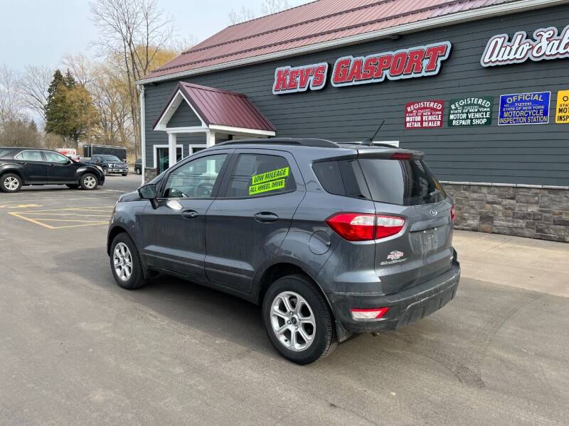 2019 Ford EcoSport for sale at KEV'S GASPORT AUTO SALES AND SERVICE, INC in Gasport NY
