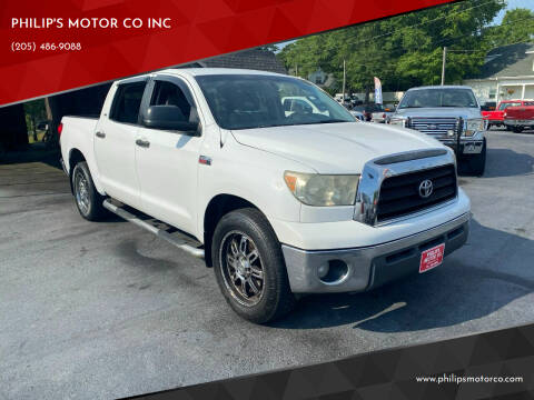 2008 Toyota Tundra for sale at PHILIP'S MOTOR CO INC in Haleyville AL