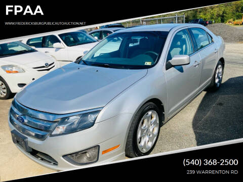 2010 Ford Fusion for sale at FPAA in Fredericksburg VA