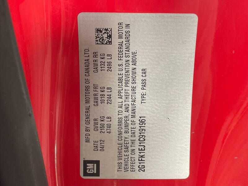 2012 Chevrolet Camaro SS