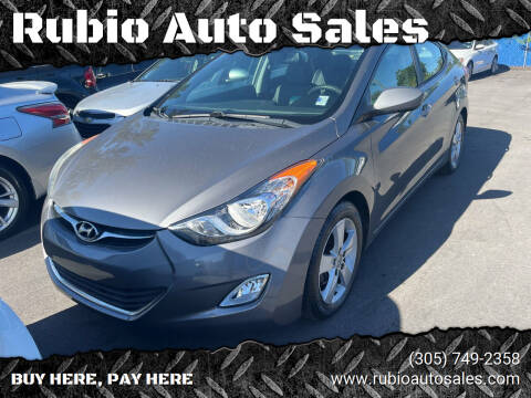 2013 Hyundai Elantra for sale at Rubio Auto Sales in Homestead FL
