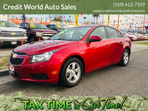 2014 Chevrolet Cruze for sale at Credit World Auto Sales in Fresno CA