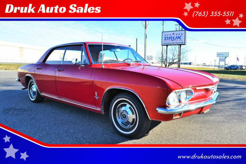 1965 Chevrolet Corvair for sale at Druk Auto Sales - New Inventory in Ramsey MN