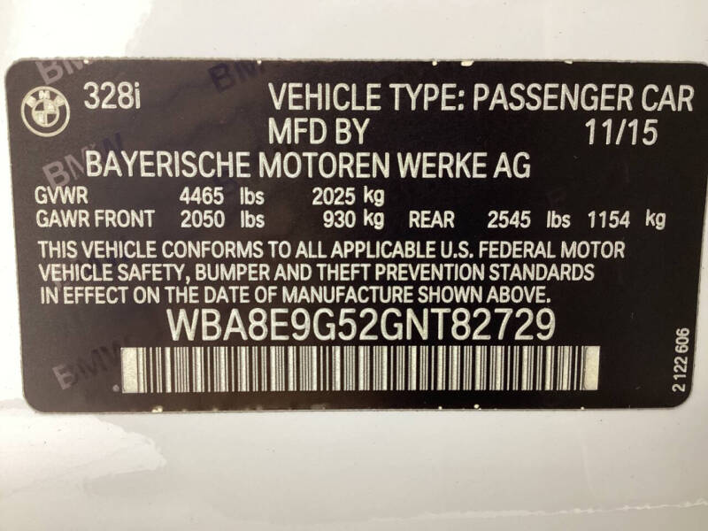 2016 BMW 3 Series 328i