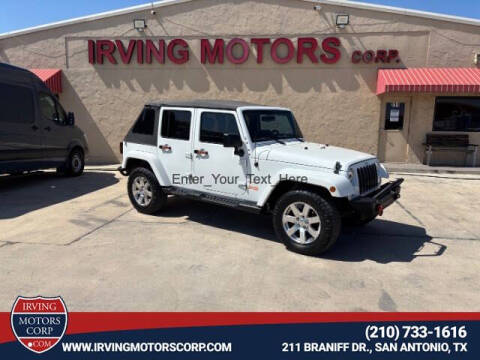 2015 Jeep Wrangler Unlimited for sale at Irving Motors Corp in San Antonio TX