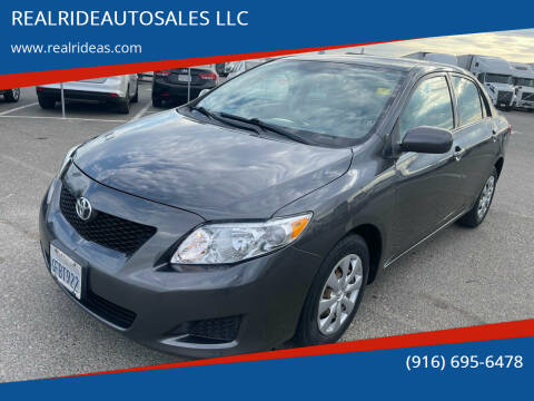 2009 Toyota Corolla for sale at REALRIDEAUTOSALES LLC in Sacramento CA