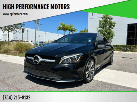 2019 Mercedes-Benz CLA for sale at HIGH PERFORMANCE MOTORS in Hollywood FL