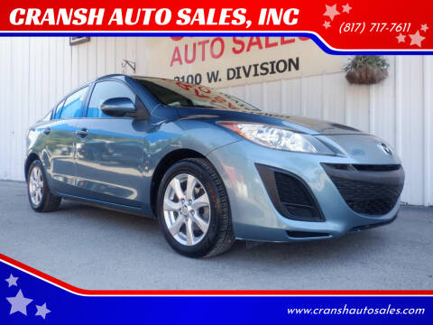 2011 Mazda MAZDA3 for sale at CRANSH AUTO SALES, INC in Arlington TX