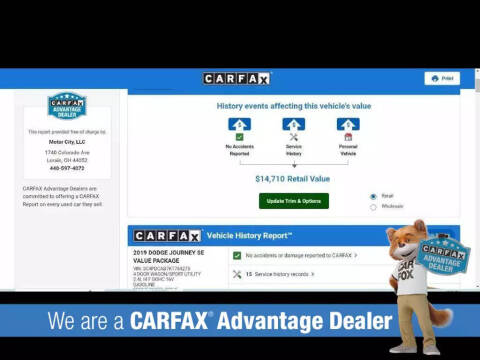 2019 Dodge Journey SE Value Package