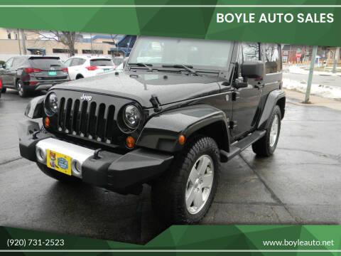 2012 Jeep Wrangler for sale at Boyle Auto Sales in Appleton WI