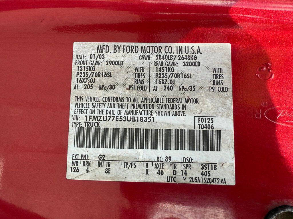 2003 Ford Explorer Sport Trac 24