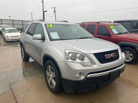 2012 GMC Acadia for sale at 2nd Generation Motor Company in Tulsa OK