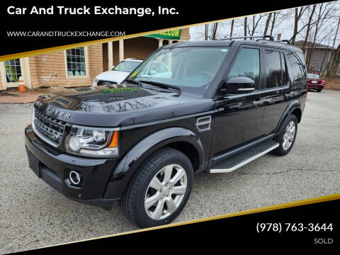 2015 Land Rover LR4 for sale at Car and Truck Exchange, Inc. in Rowley MA