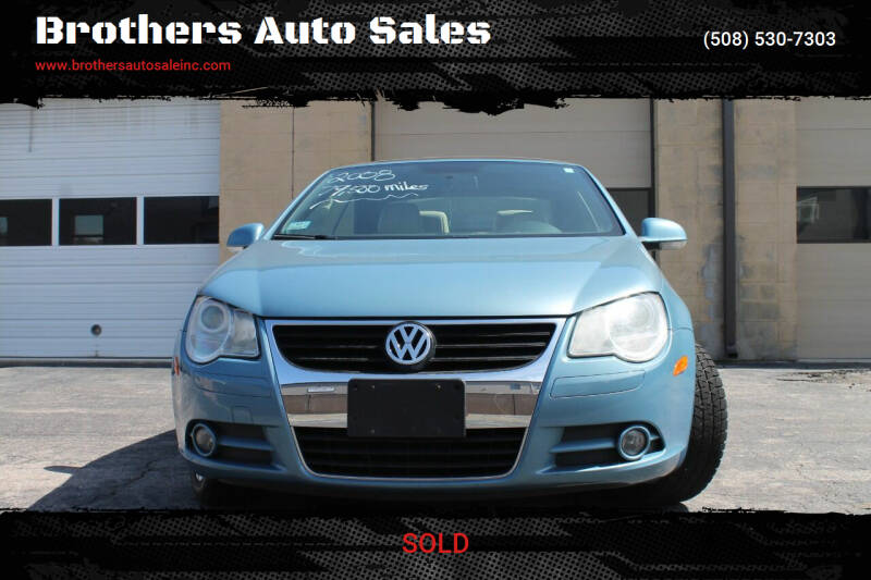 2008 Volkswagen Eos for sale at Brothers Auto Sales in Wrentham MA