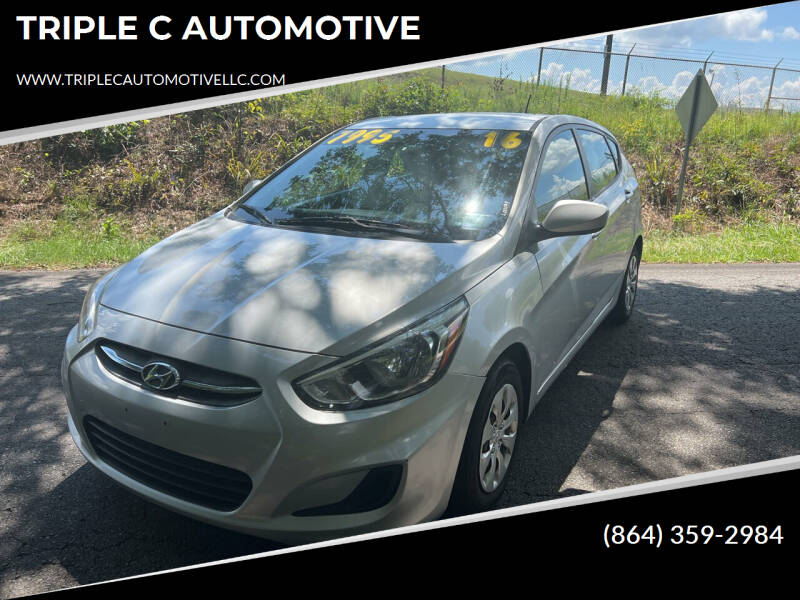 2016 Hyundai Accent for sale at TRIPLE C AUTOMOTIVE in Anderson SC