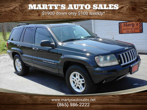 2004 Jeep Grand Cherokee for sale at Marty's Auto Sales in Lenoir City TN