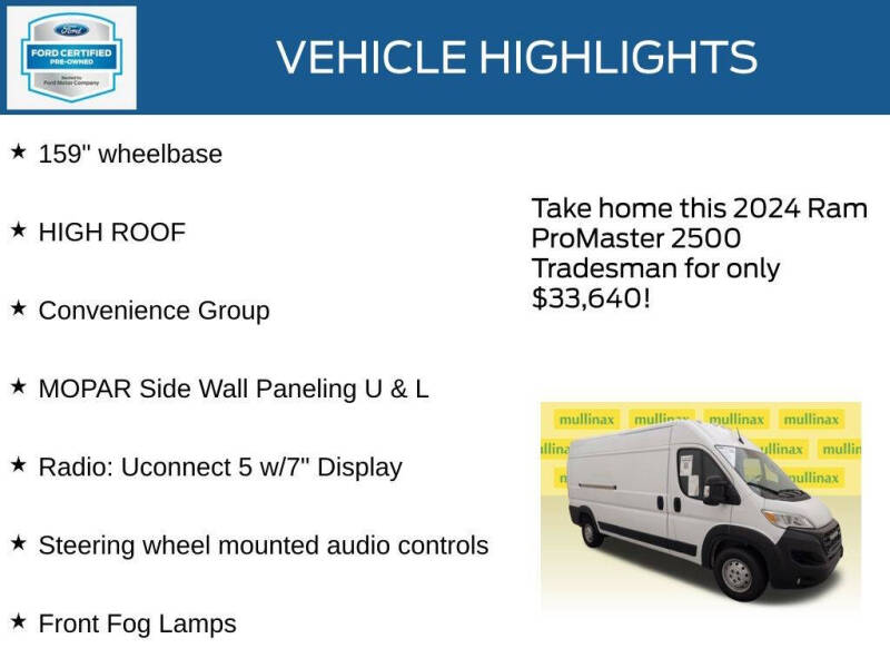2024 RAM ProMaster