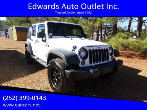 2014 Jeep Wrangler Unlimited for sale at Edwards Auto Outlet Inc. in Wilson NC