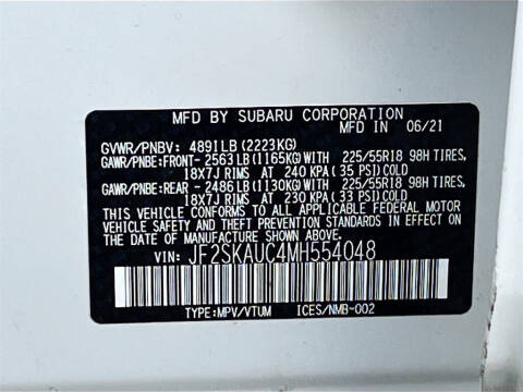 2021 Subaru Forester Limited