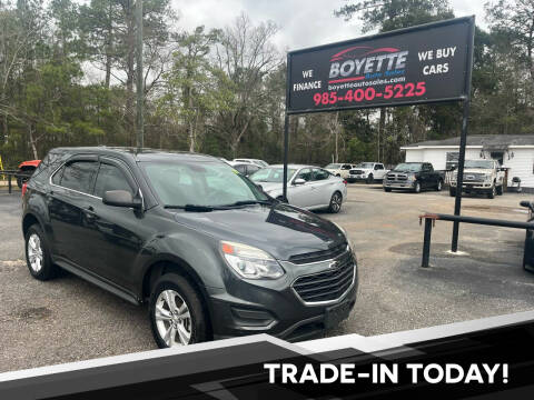 2017 Chevrolet Equinox for sale at Boyette Auto Sales in Covington LA