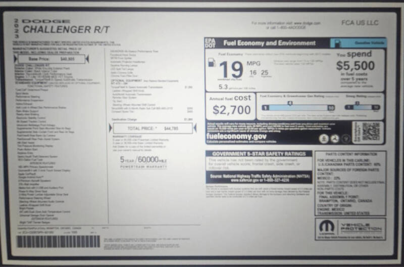 2023 Dodge Challenger R/T