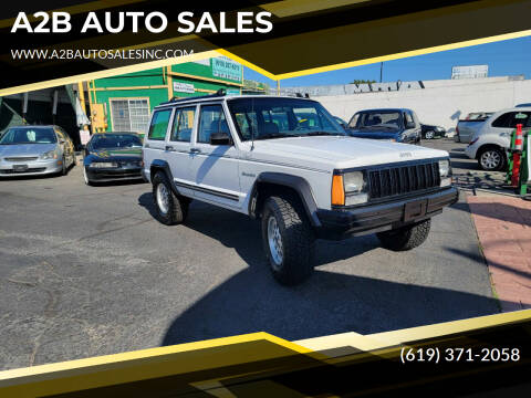 1992 Jeep Cherokee for sale at A2B AUTO SALES in Chula Vista CA