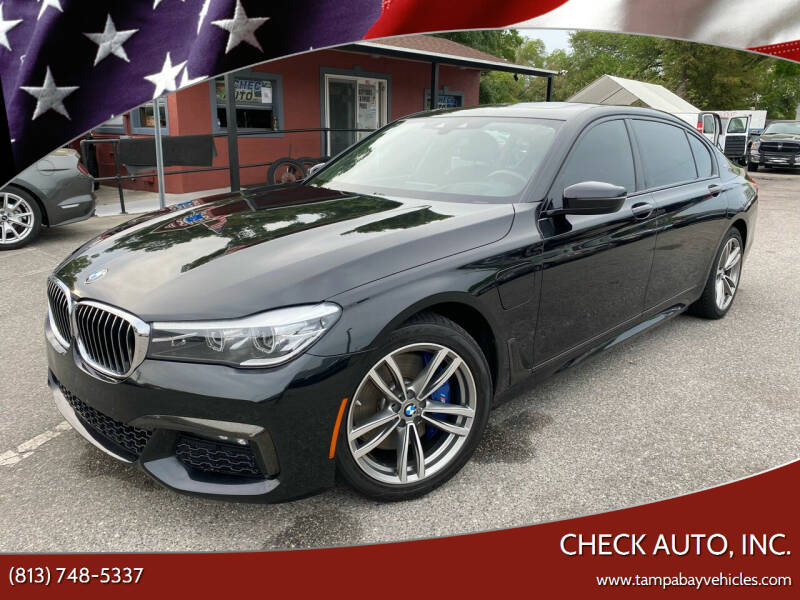 2018 BMW 7 Series for sale at CHECK AUTO, INC. in Tampa FL