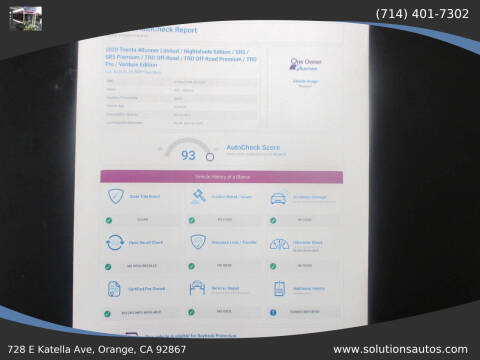 2020 Toyota 4Runner Nightshade Edition