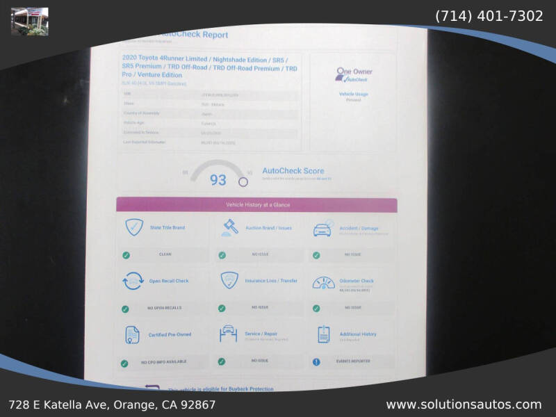 2020 Toyota 4Runner Nightshade Edition