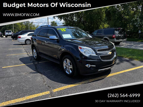 2015 Chevrolet Equinox for sale at Budget Motors of Wisconsin in Racine WI