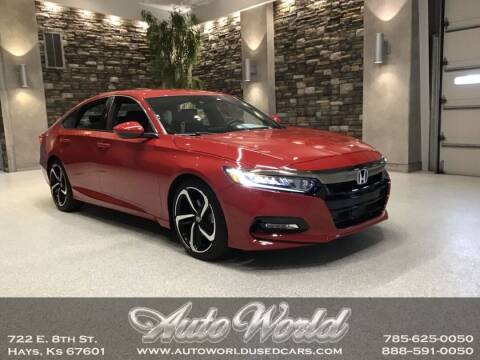 2020 Honda Accord for sale at Auto World Used Cars in Hays KS