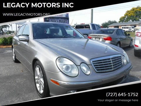 2005 Mercedes-Benz E-Class for sale at LEGACY MOTORS INC in New Port Richey FL