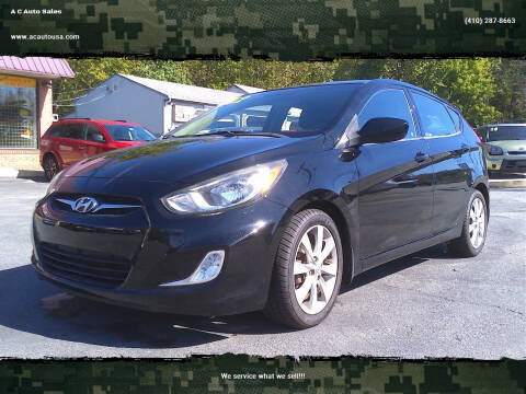 2012 Hyundai Accent for sale at A C Auto Sales in Elkton MD