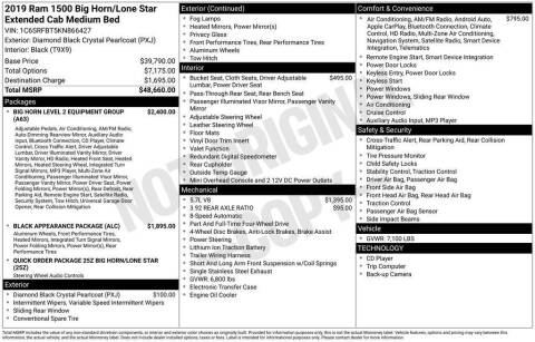 2019 RAM 1500 Big Horn