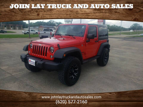 2016 Jeep Wrangler for sale at John Lay Truck and Auto Sales in Independence KS