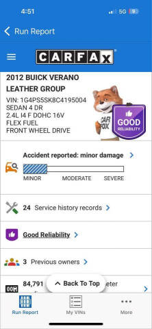 2012 Buick Verano Leather Group