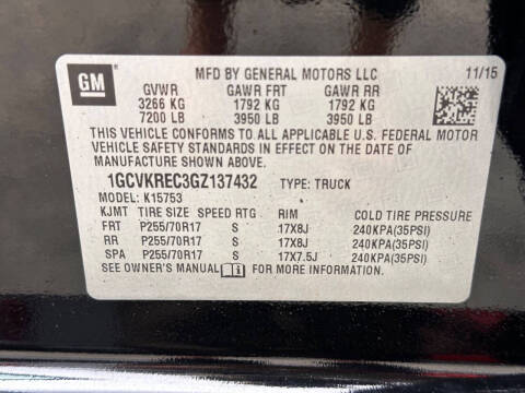 2016 Chevrolet Silverado 1500 LT