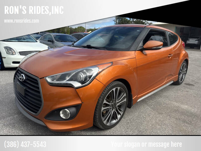 2016 Hyundai Veloster for sale at RON'S RIDES,INC in Bunnell FL